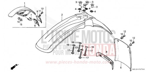 AILE AVANT MTX125RWD de 1983